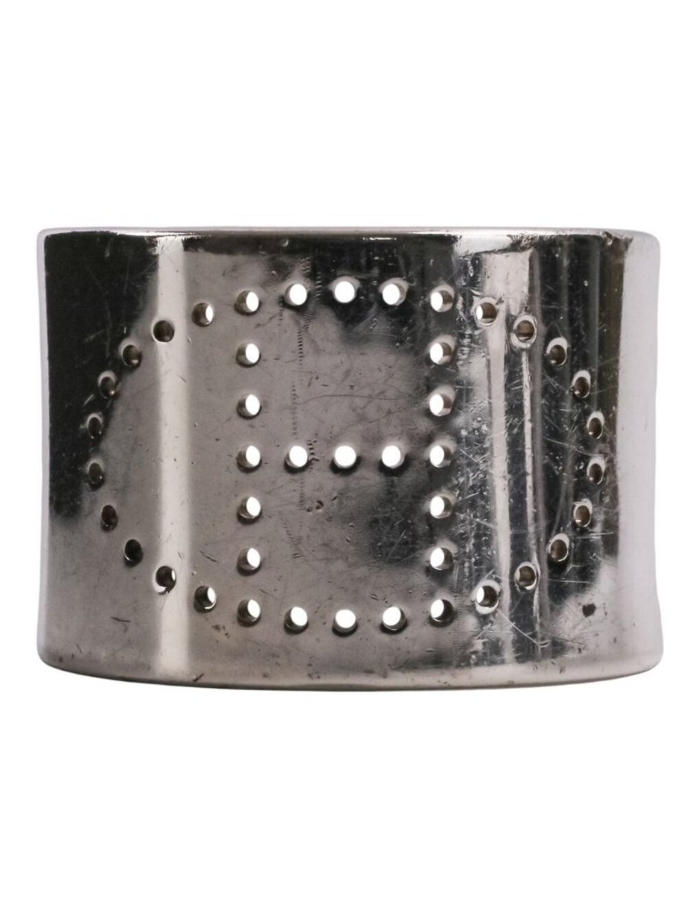 Hermes Evelyne Eclipse Cuff Bangle SM Silver Bracelet